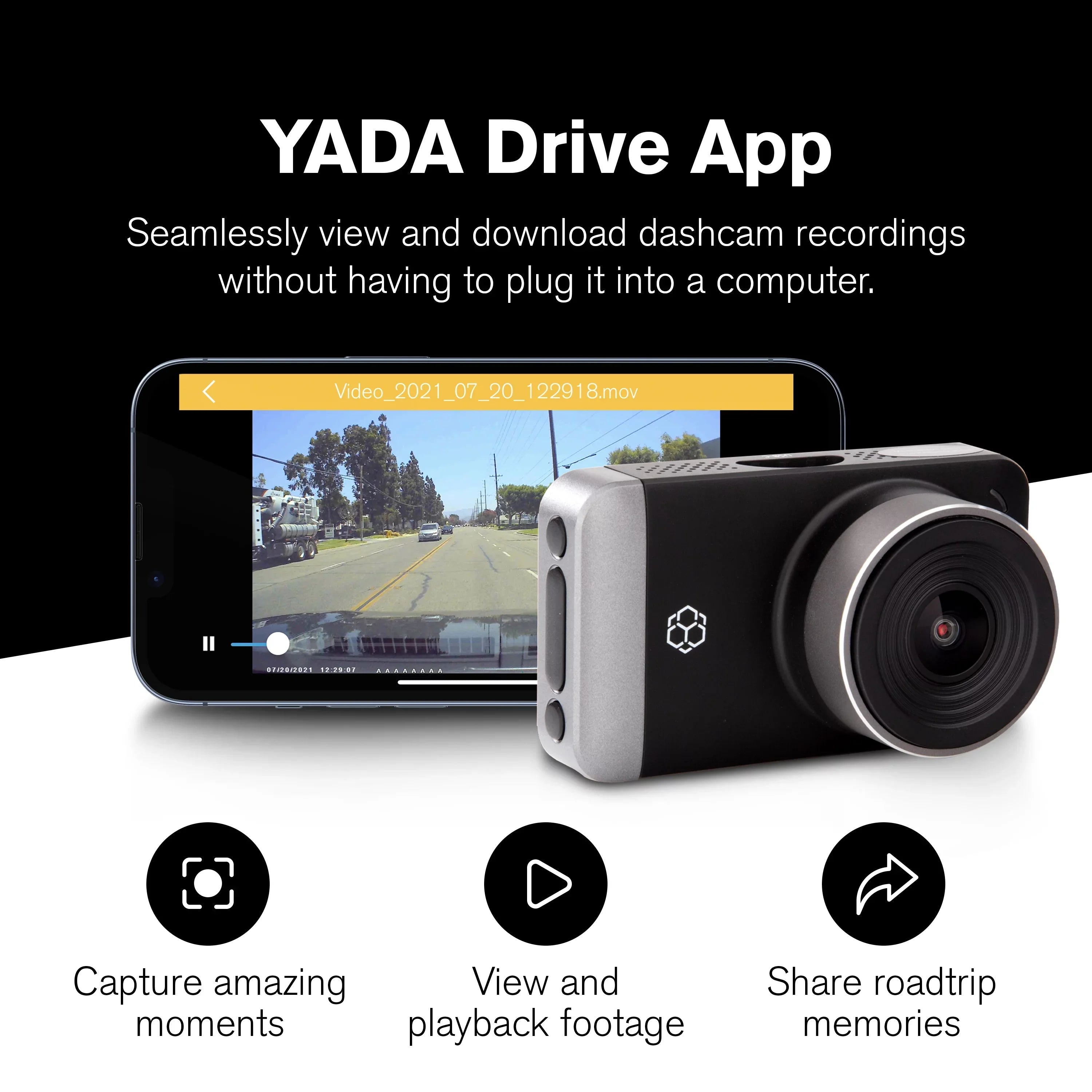 with G-Sensor Angle Dynamic UHD Degree Roadcam for Park GPS Lense, Screen, Wide High Record Technology and LCD 150 Range Pro Yada Day/Night. 3" with Mode Resolution 4K App,
