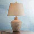 Bedroom Lamp Leaf Living Tall Lighting Shade Hammered Off 360 Bentley Table Farmhouse Brown 29" Rustic Textured Room for House Home Empire White Pot