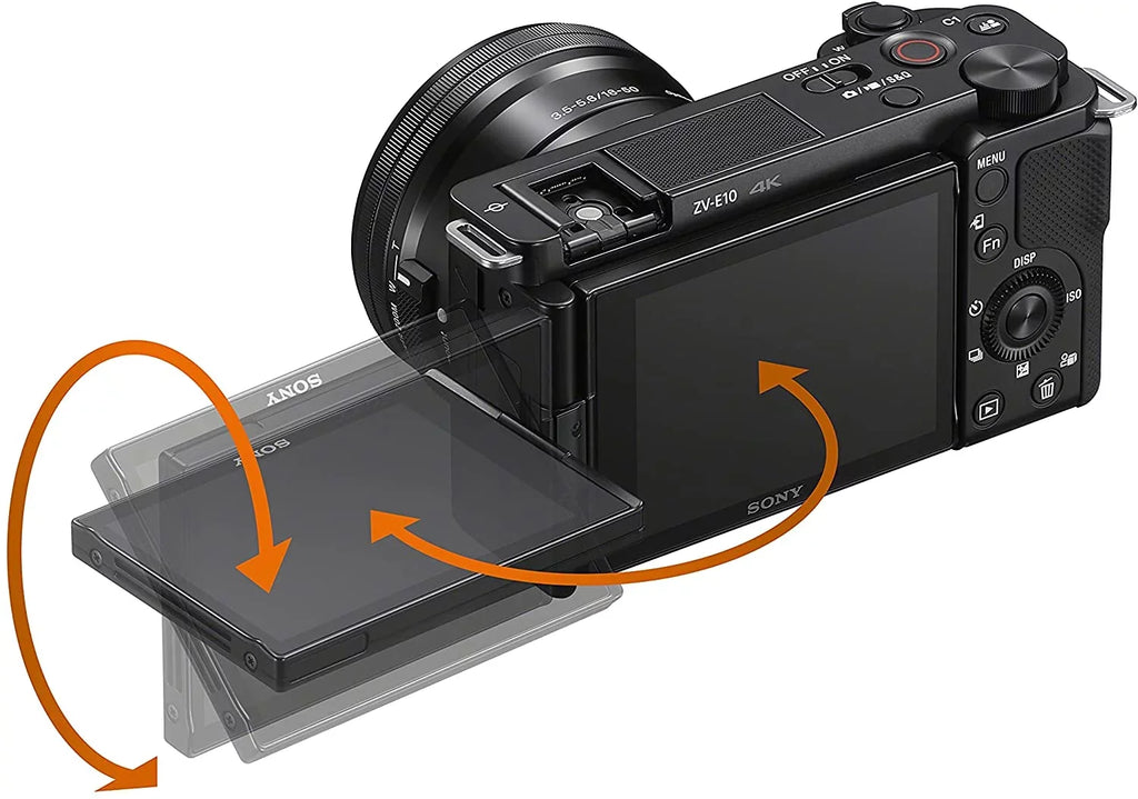 with ZV-E10L 1.97", Black Sony 24.2 0.63", Alpha Lens, Mirrorless Camera Megapixel