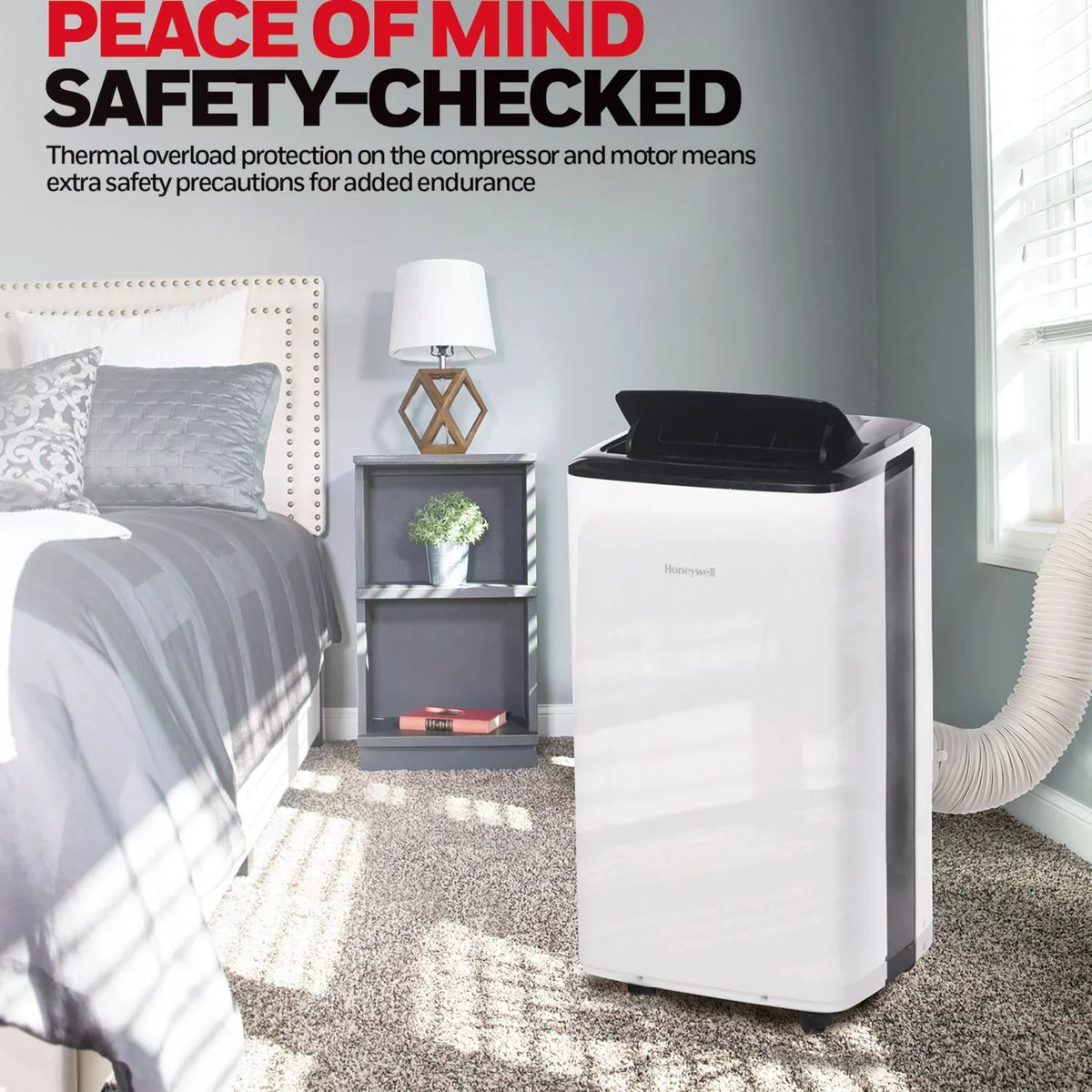 WiFi Air Portable Conditioner & 10,000 with Dehumidifier Voice Honeywell BTU Control, HF0CESVWK6 Smart