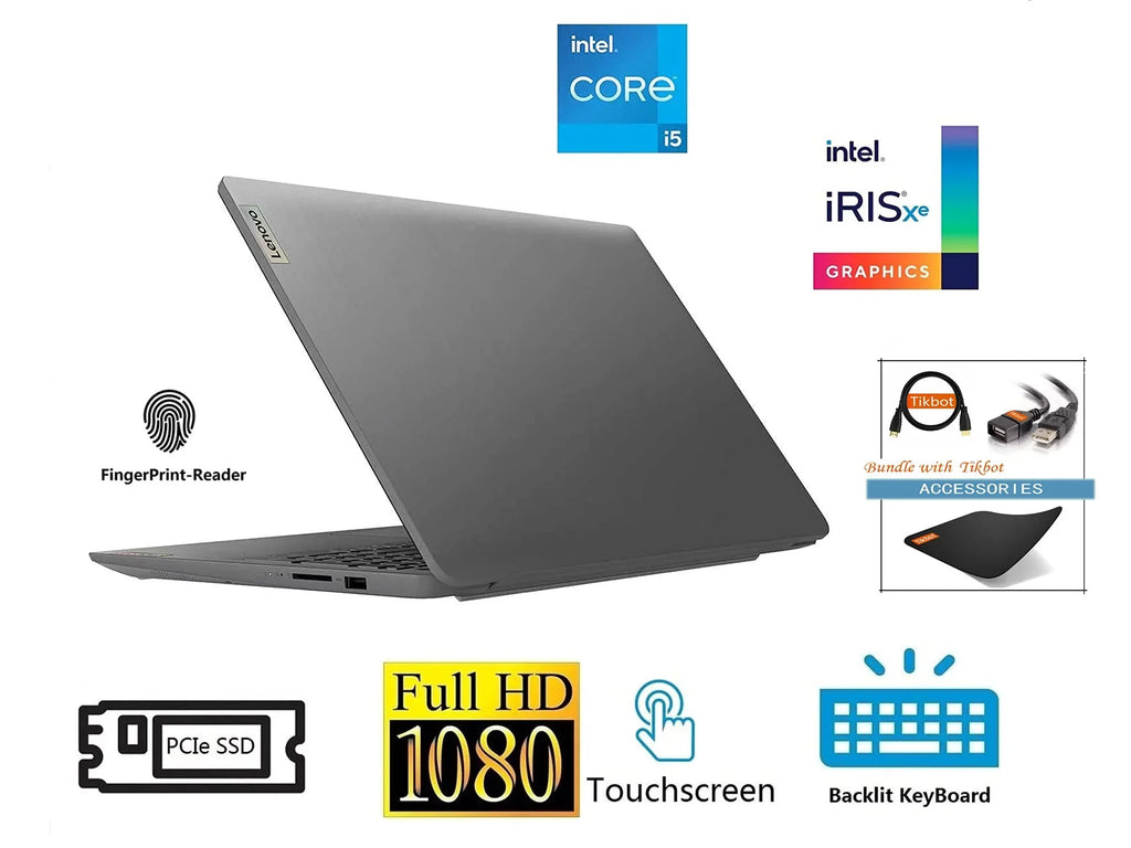 FHD IdeaPad RAM Display, w/Accessories 2021 (36GB 1TB Graphics, 6, Laptop, PCIe i5-1135G7 Touchscreen 3 SSD) (>i7-1065G7), Fingerprint, Type-C, Wi-Fi Iris Camera, IPS Lenovo 15.6" Xe |