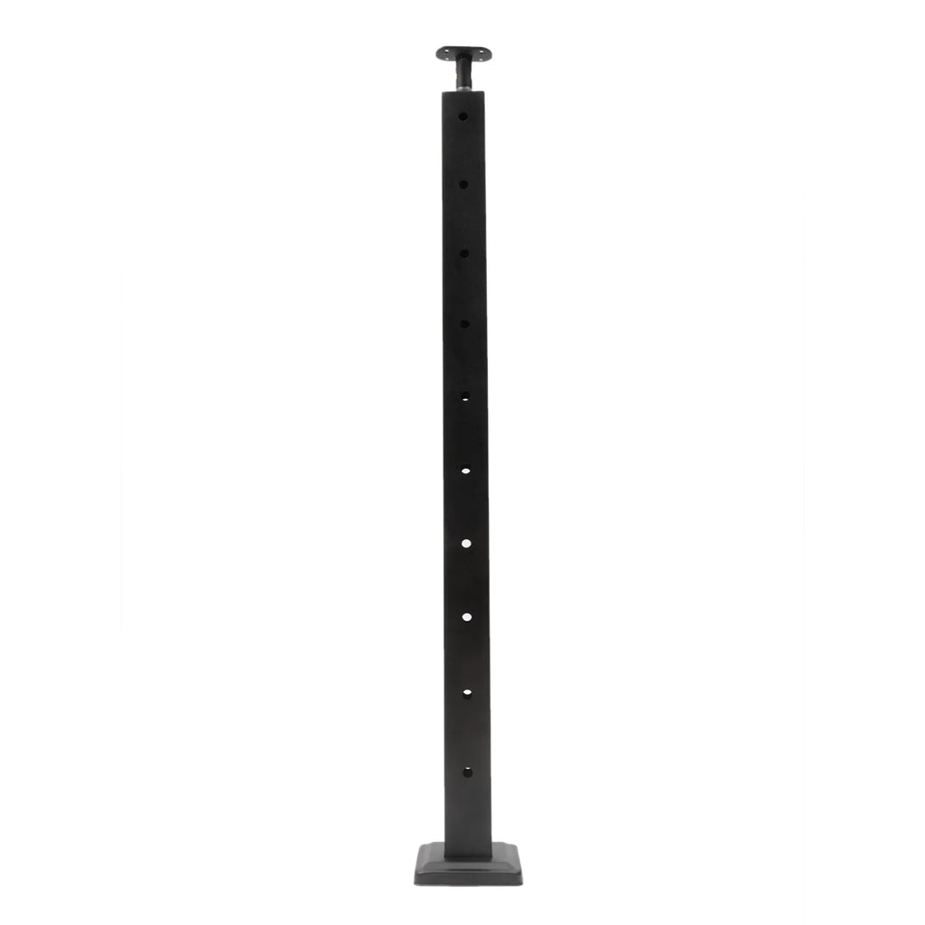 Deck Post Level Post Railing Stainless Steel Sides Level Railing Cable Fence Pre-Drilled Two Square Cable for Wood 36''x2''x2'' Concrete System