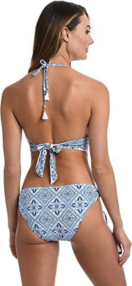 Breeze Blanca Bikini 12 Blue La Halter Size Women's Top