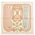 Gavroche Scarf Orange (Like Pre-Owned Carre New) Hermes Grand White Tralala Cream 45