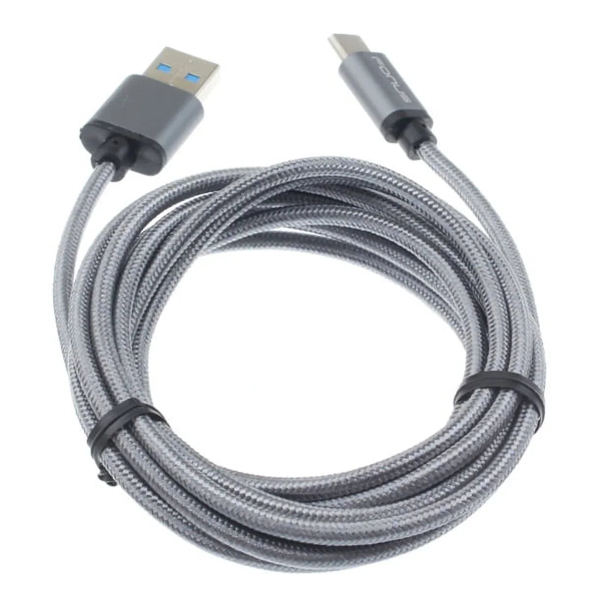 Coolpad Gray Sync BLU Rapid for Belt w 10ft Type-C Vivo XL Holster Charge Long XL Durable - 3 Plus 3a Pixel Motion P6Q USB - - Blackberry Rugged XI Wire Braided Legacy Case Cable Google G9, XL