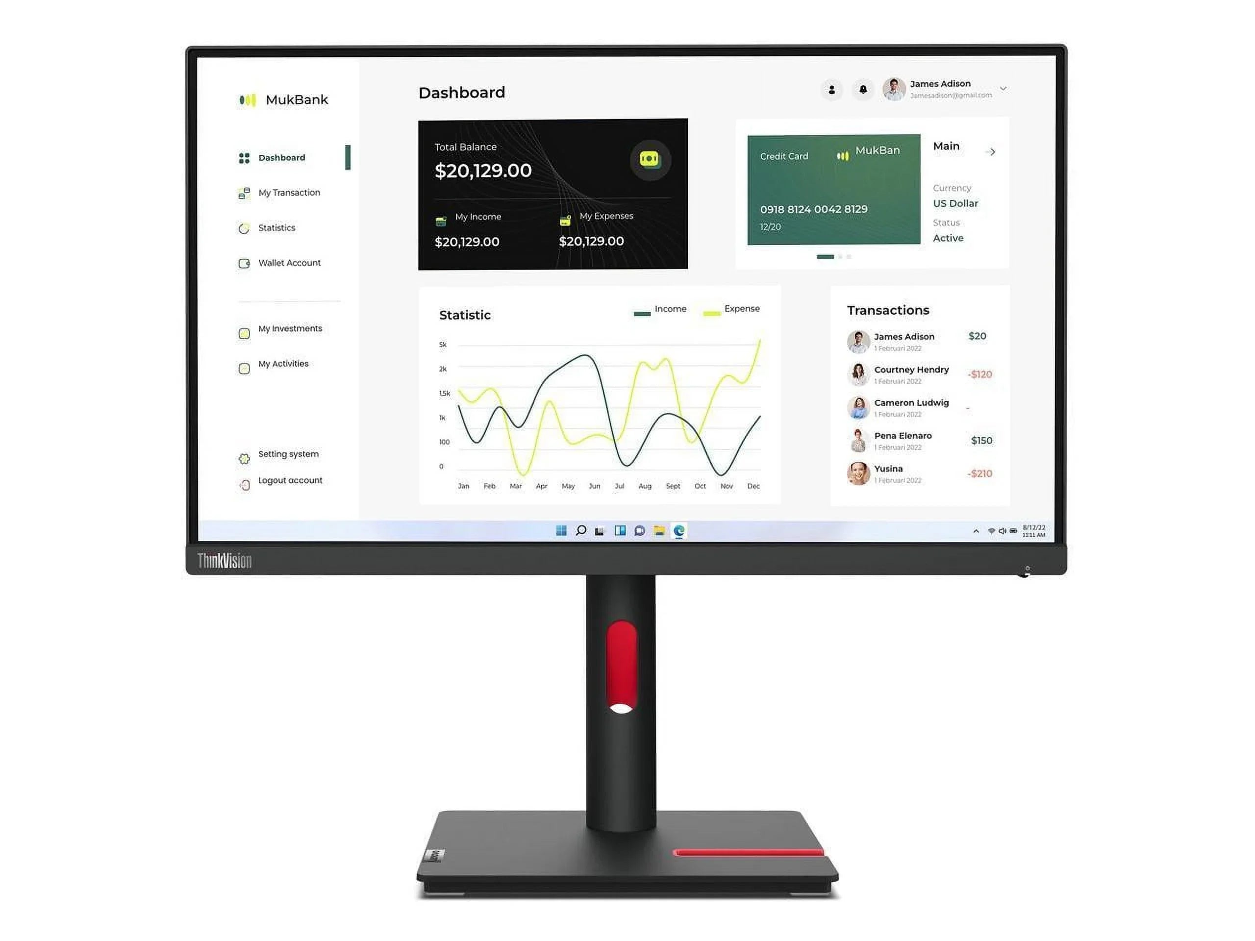 '- inch Monitor 23 ThinkVision T23i-30 Lenovo