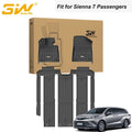 Mats for Car Liner weather Sienna fit seat Floor 7 2021-2024 Sienna TPE Floor 3W Seat Toyota All 7