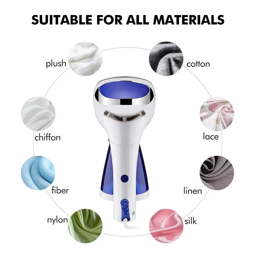 Heat Clothes Fabric Steamer and for Curtains Toys Wrinkles Steamer Portable Steamer, Handheld for Garment 30s Clothes, Travel up Remover, Clothes, Steamer