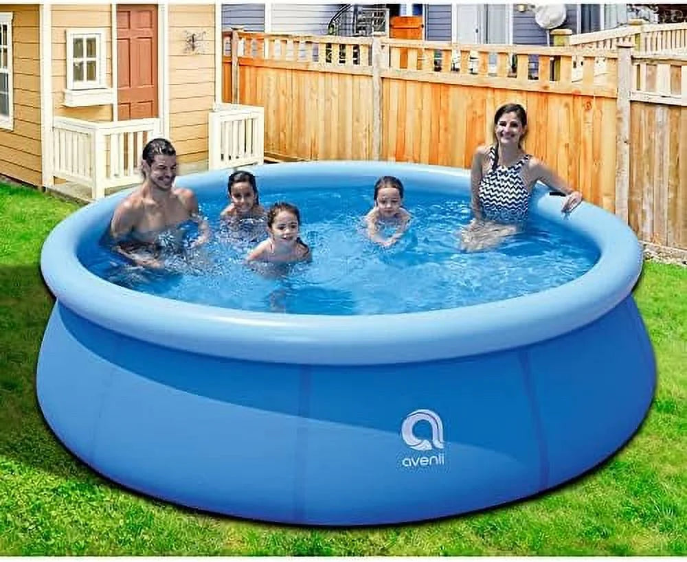 30 pool, foot capacity kids outdoor 10 set above 3 blue prompt 17807 inch avenli person to backyard kiddie 2 swimming x ground inflatable