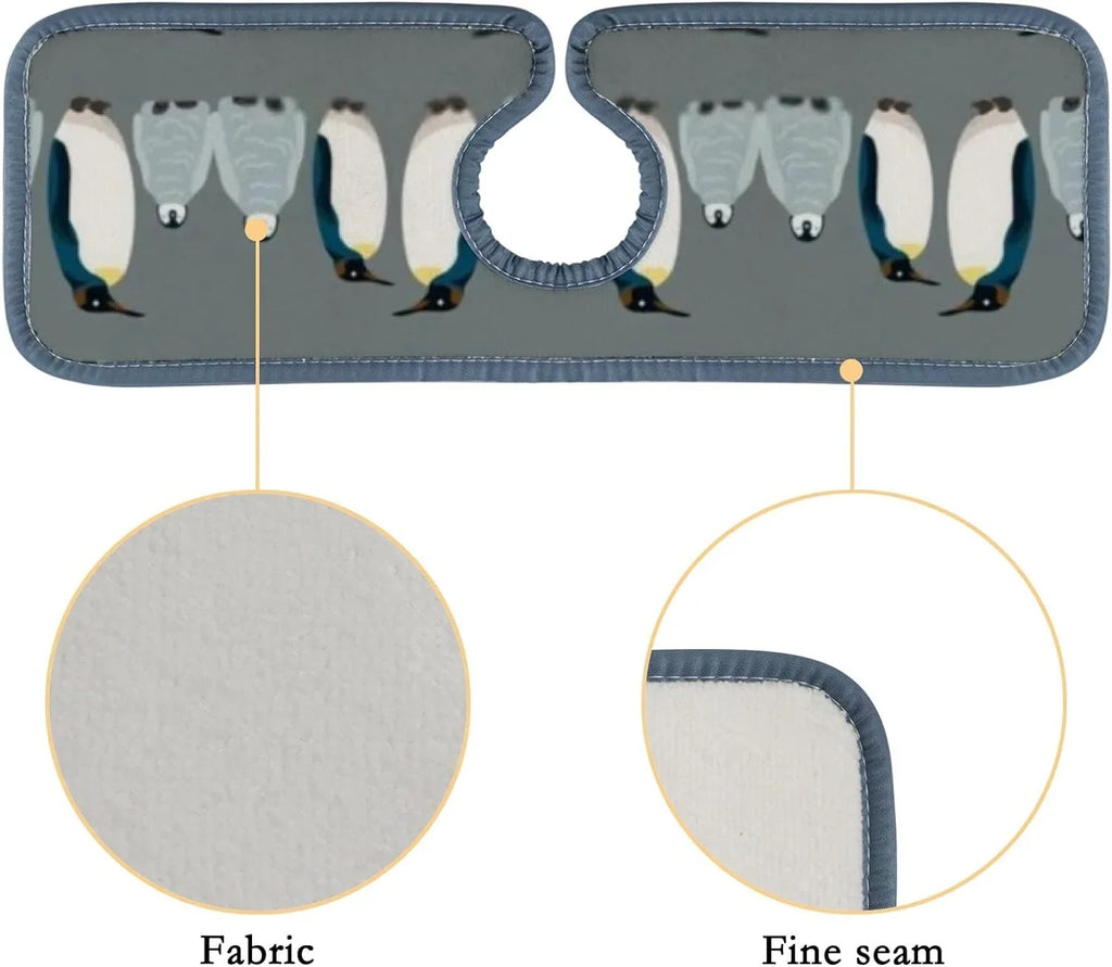 Bath Kitchen Faucet Drying Splash Countertop Mats Microfiber Absorbent Bird GZHJMY Kitchen 3PCS Penguin Sink Guard Sink for Mat, Sea Catcher, Drip Washable