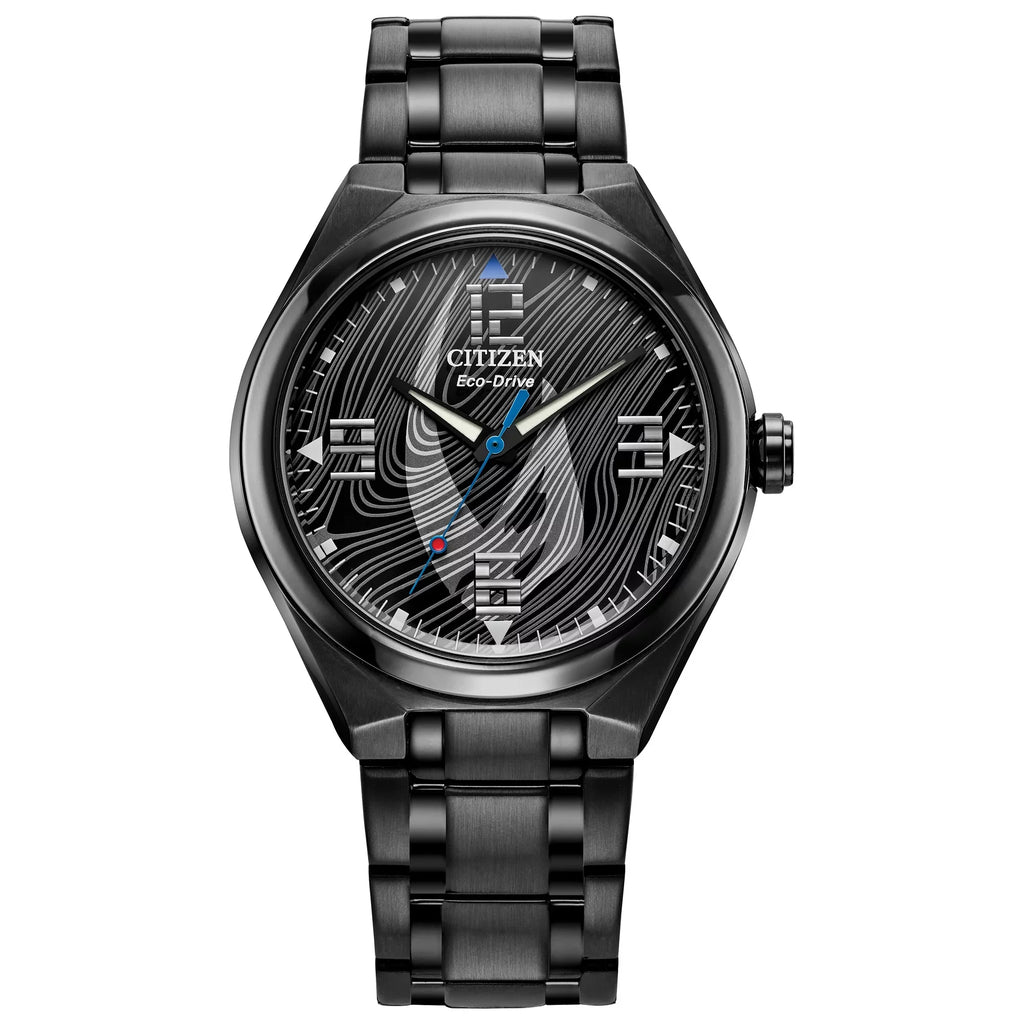 Steel Mandalorian Watch Star Black Wars Men's Stainless AW2045-57W Eco-Drive Citizen IP