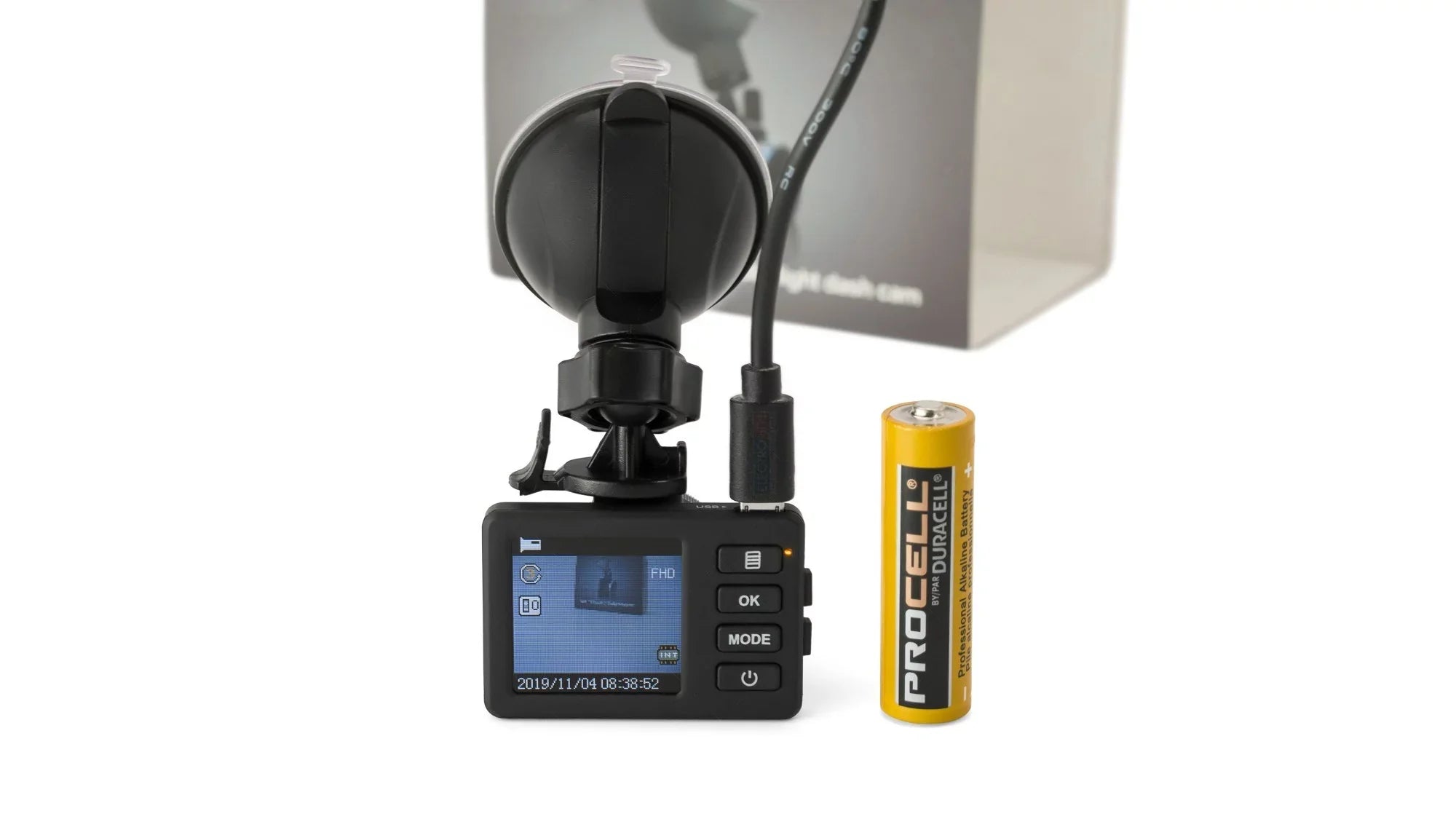 Card Recorder Dash Cam Vehicle LCD Slot + DVR Car Lens HD Video