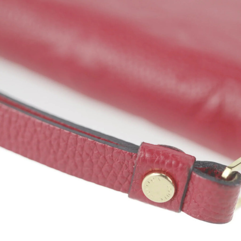 Pre-Owned Monogram VUITTON Zippy Zip Louis Long Implant Round LOUIS (Good) Cerise M60737 Zipper Wallet Vuitton Around