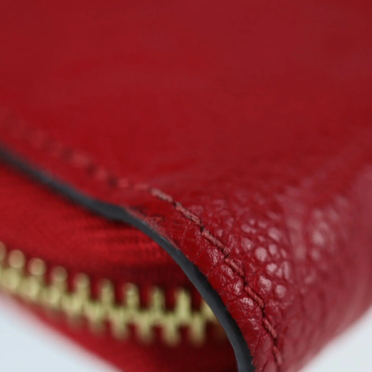 Pre-Owned Monogram VUITTON Zippy Zip Louis Long Implant Round LOUIS (Good) Cerise M60737 Zipper Wallet Vuitton Around