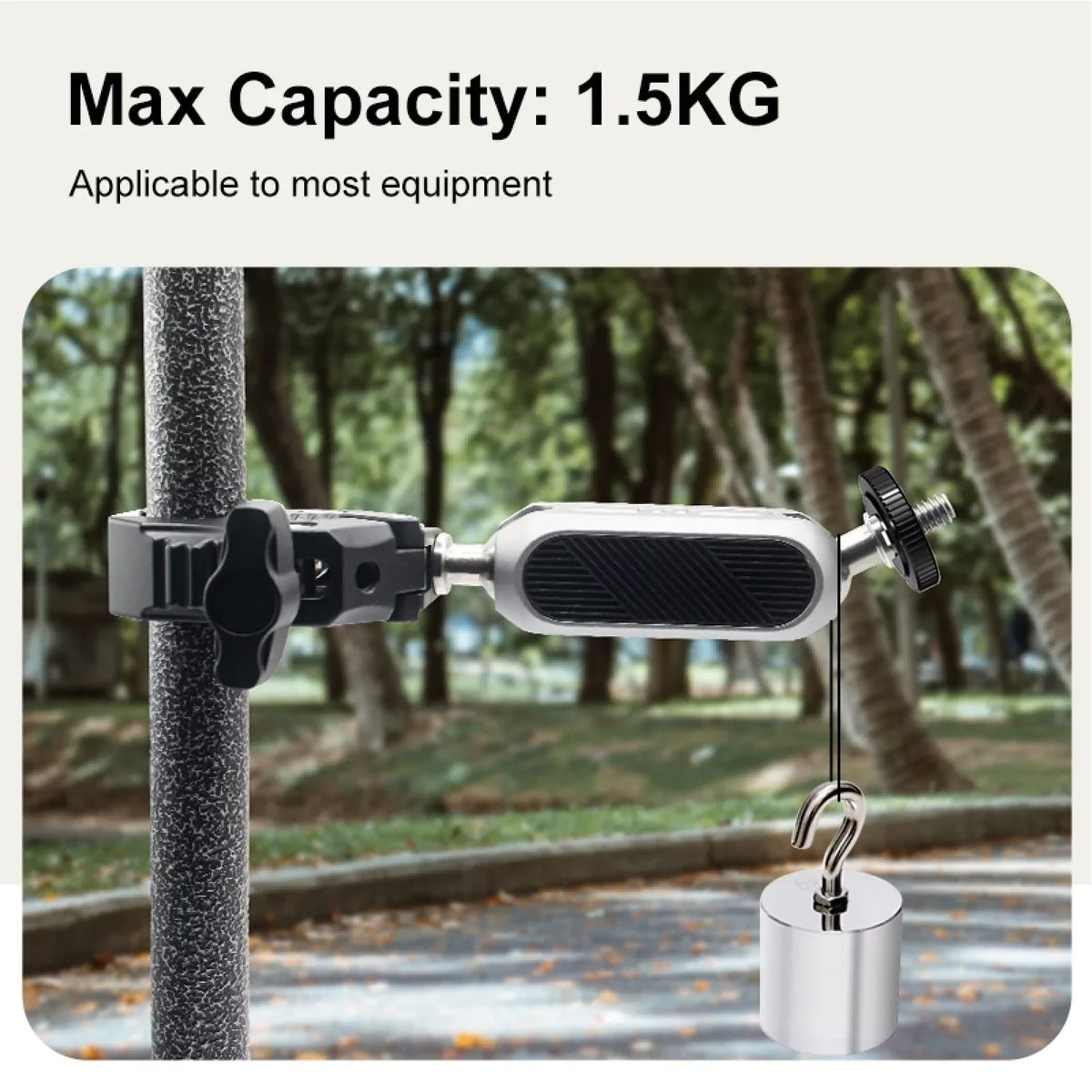 with Head, Camera Load DJI, Aluminum Dual Ball - Capacity, AKASO, Mount Handlebar Insta360 Clamp Rotatable 11/10/9/8/7, Alloy Bicycle Hero Adapter, 1.5kg Adapter, Compatible