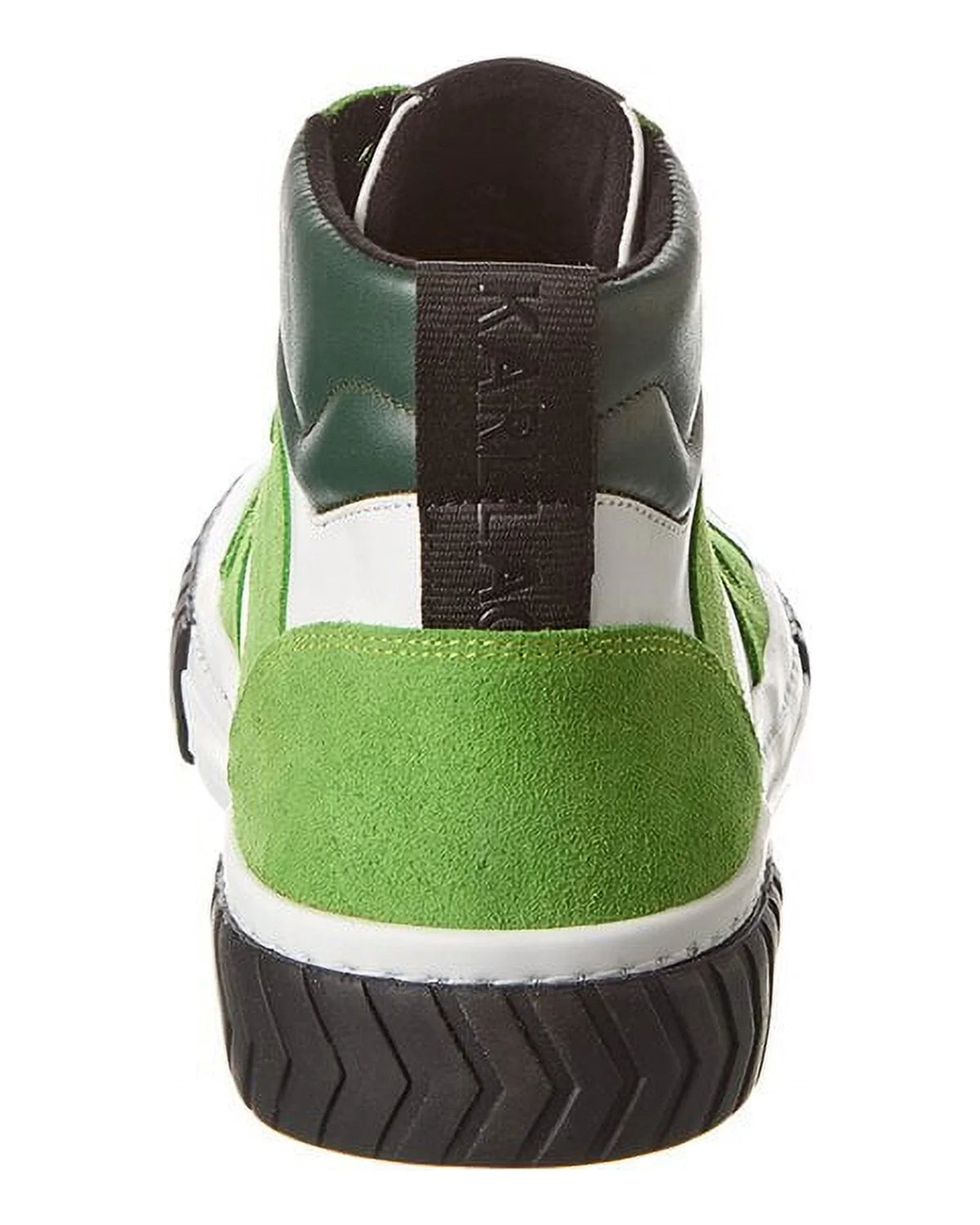 Mid-Top Leather 10.5, LAGERFELD KARL Green Sneaker,
