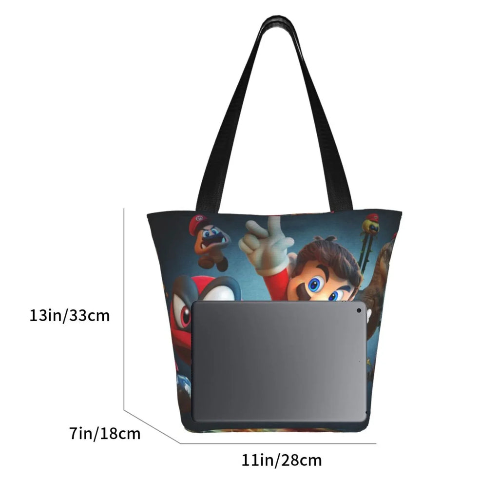 For Large Travel Work Capacity Odyssey Bag Super Beach Handbag School Shopping Business Tote Women's Mario Shoulder