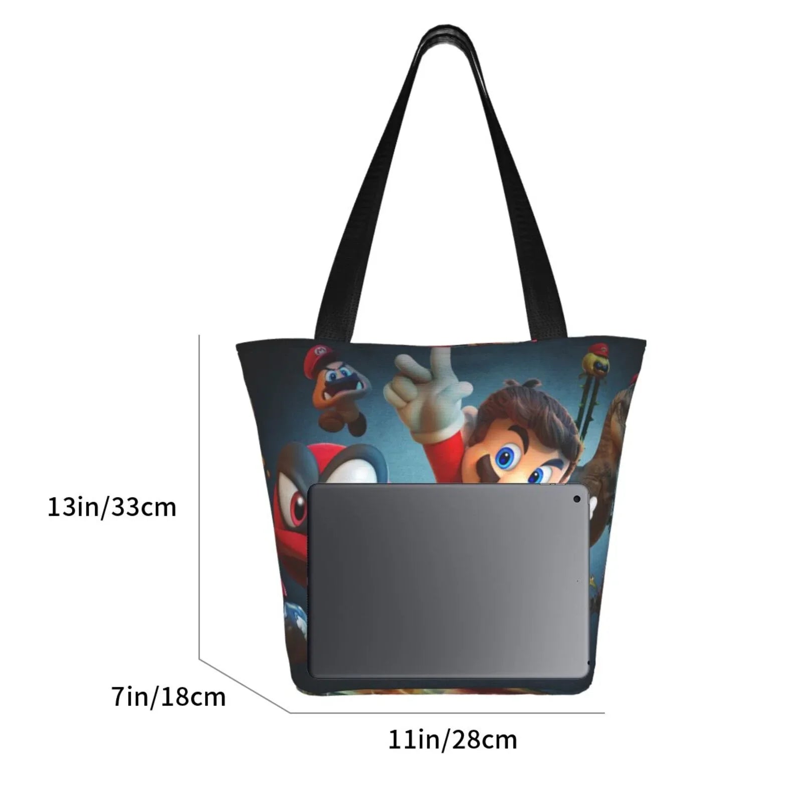 For Large Travel Work Capacity Odyssey Bag Super Beach Handbag School Shopping Business Tote Women's Mario Shoulder