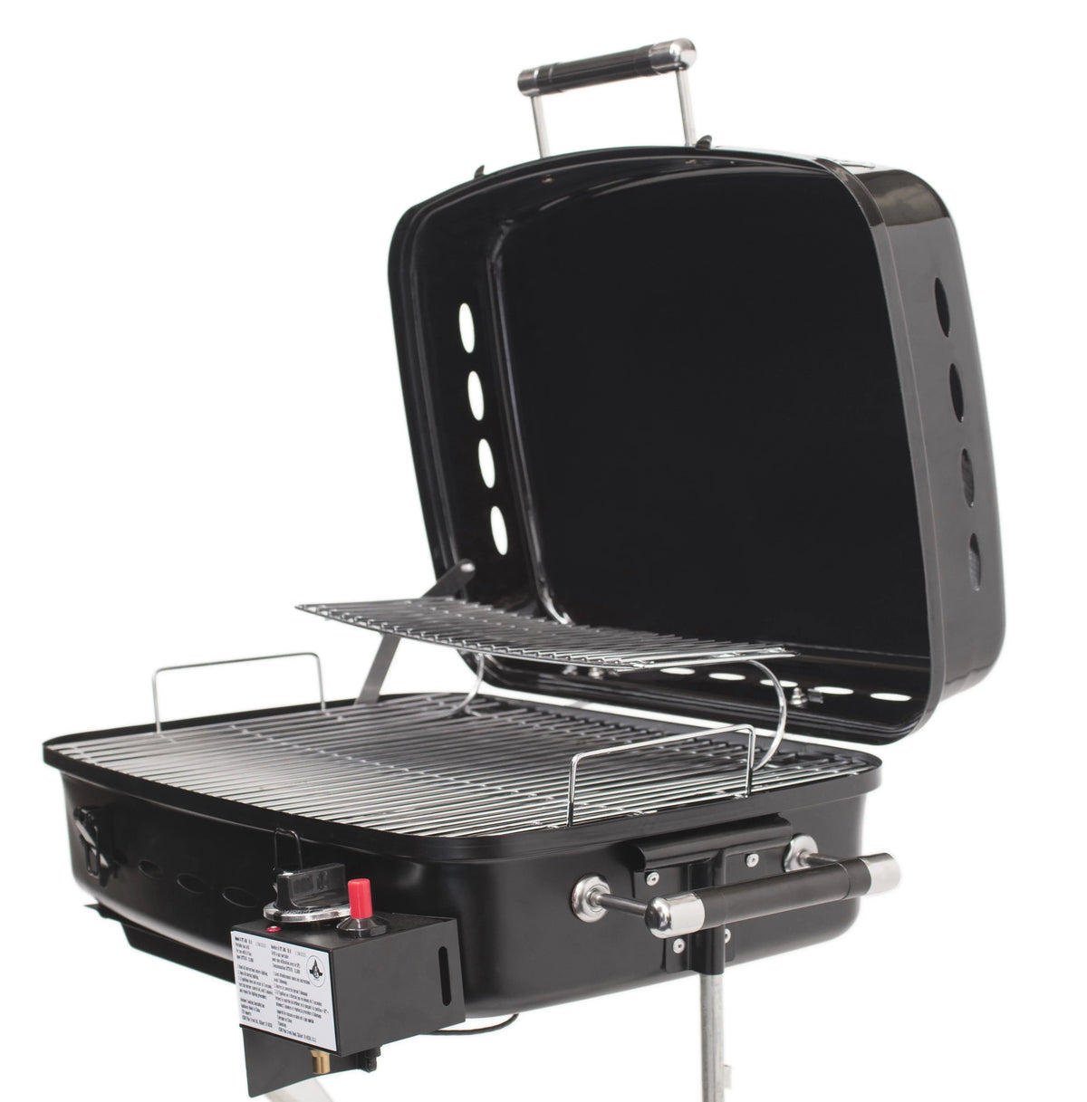 Flame YSNHT400 Mounted Motorhome System, Black, with Bracket Grill King RV/Trailer Gas Grill BBQ